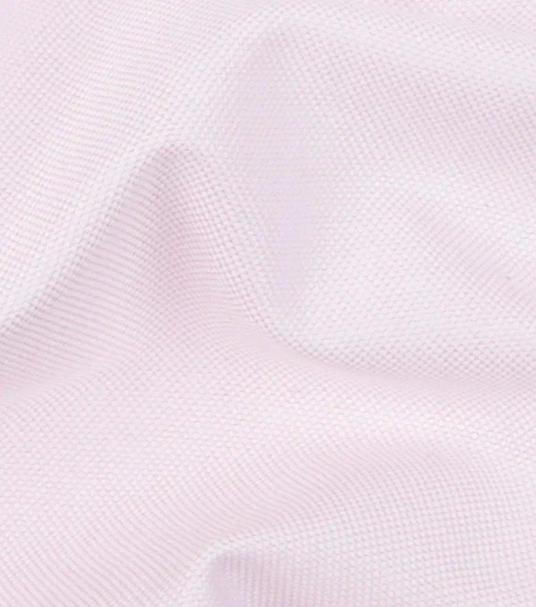 Eenvoudig te strijken effen wit poplin overhemd