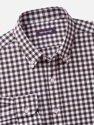 Ruiten bruin Flanel overhemd