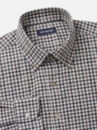 Ruiten bruin Flanel overhemd
